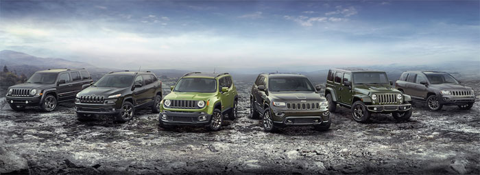 75th Anniversary Special Edition Jeep Models