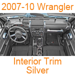 2007-10 Wrangler Interior Trim Silver