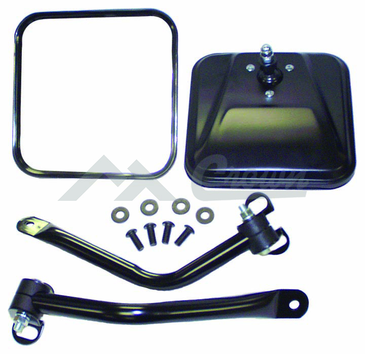 Side Windshield Mirror Kit (Black)