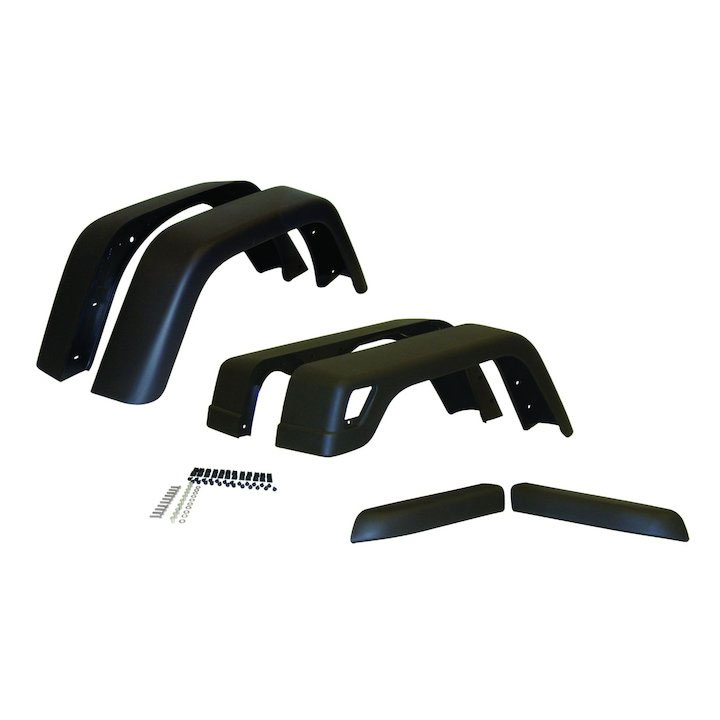 7 inch Wide Fender Flare Kit, 6 Piece, 97-06 Wranglers