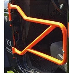 Jeep JK Wrangler Front Tube Doors Fluorescent Orange