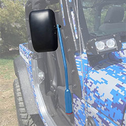 Jeep JK Wrangler Door Mirror Kit Playboy Blue