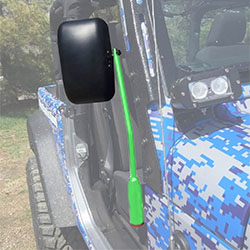 Jeep JK Wrangler Door Mirror Kit Neon Green