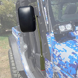 Jeep JK Wrangler Door Mirror Kit Locas Green