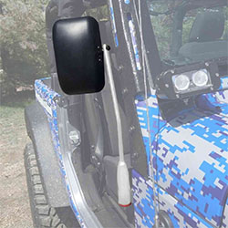 Jeep JK Wrangler Door Mirror Kit Cloud White