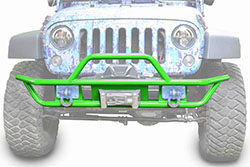 Jeep JK Wrangler Front Tube Bumper Neon Green