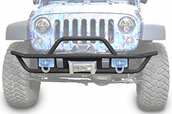 Jeep JK Wrangler Front Tube Bumper Textured Black