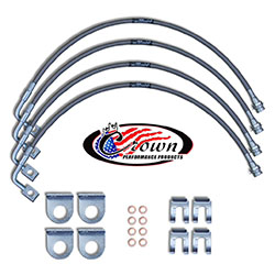 Stainless Steel Brake Line Kit 2007-10 Wranglers with 3-4