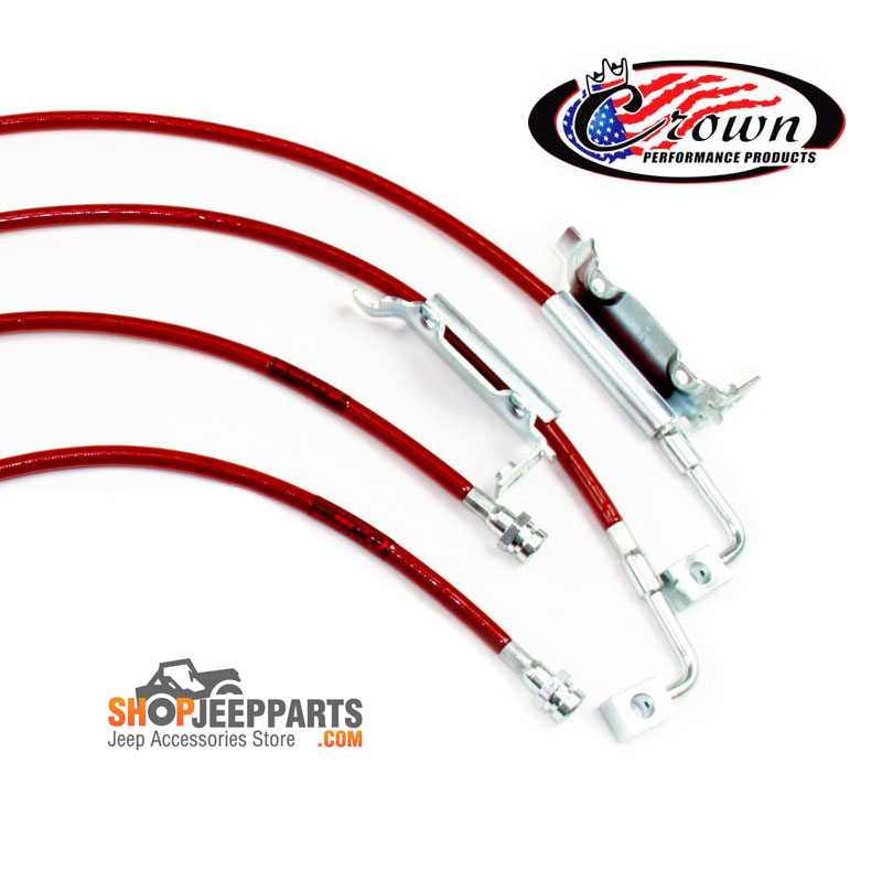Stainless Steel Brake Line Kit 2011-18 Wranglers with 3-4