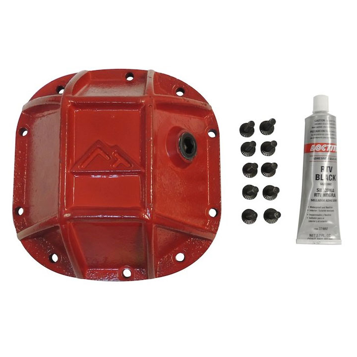 Heavy Duty Front Dana 30 Differential Cover, Red Powder Coat