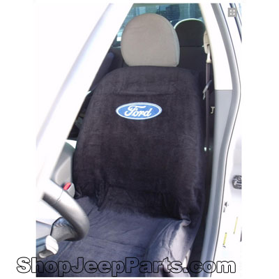 Seat Towel with Ford Logo Black
