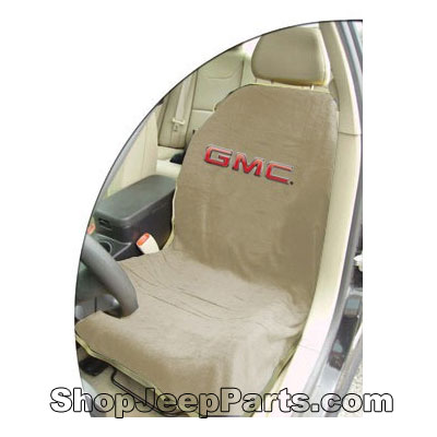 Seat Towel with GMC Logo Tan