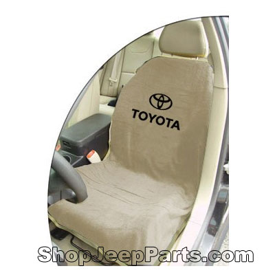 Seat Towel with Toyota Logo Tan