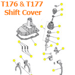 T176 and T177 Shifter Cover Parts