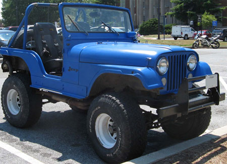Jeep CJ in Blue