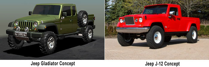 Jeep Gladiator and J-12 Concept Vehicles