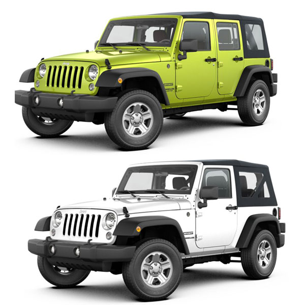 2007-2018 Jeep Wrangler JK 2 and 4 Doors