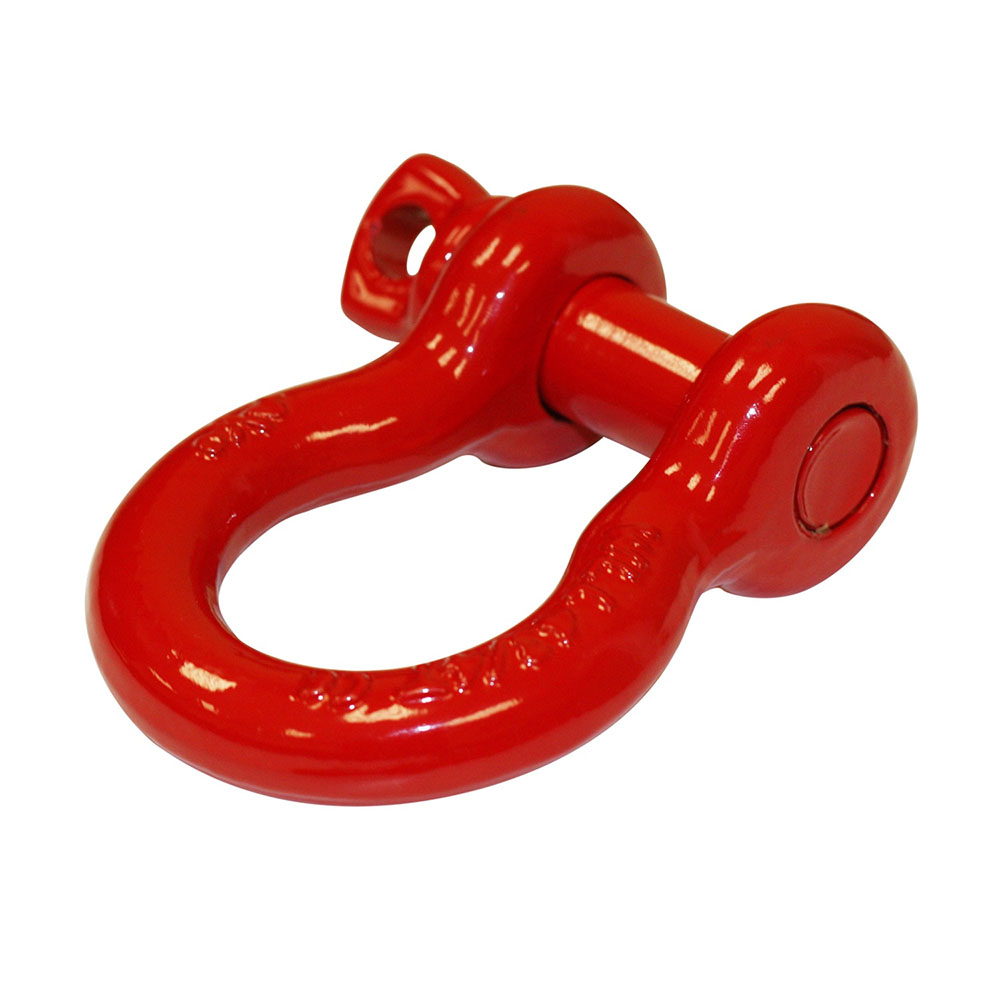 SmittyBilt 3/4 inch D-Ring with Red Finish
