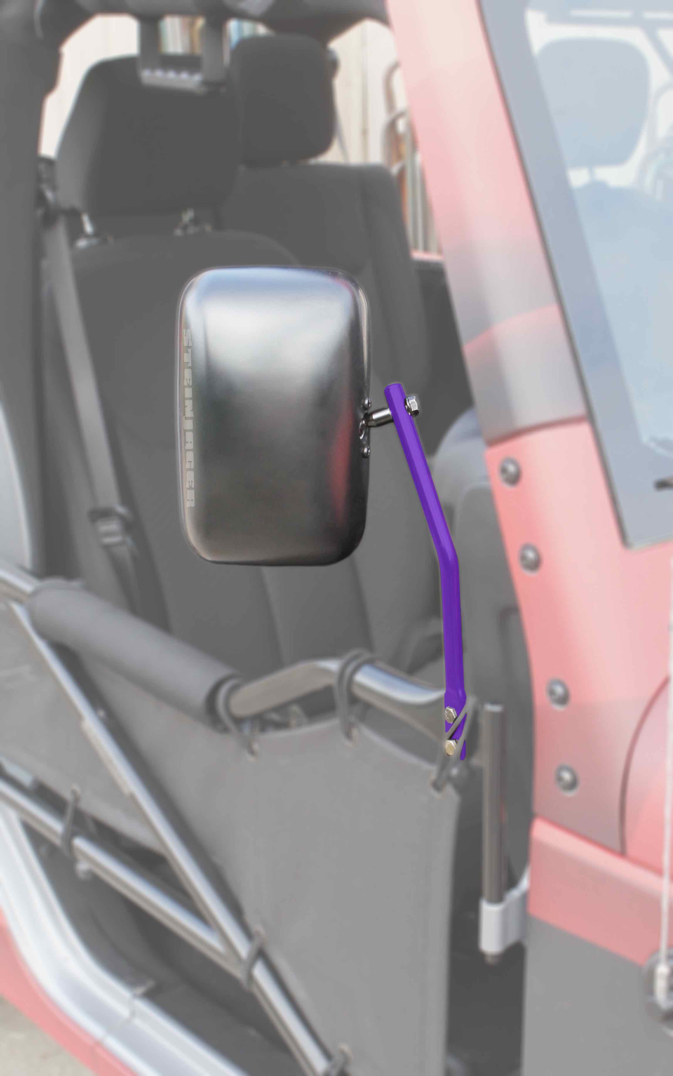 Jeep JK Wrangler Tube Door Mirror Kit Sinbad Purple