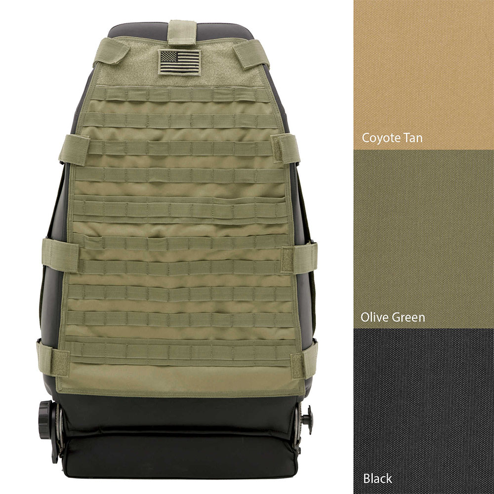 G.E.A.R. Front Seat Cover, Olive Drab, 76-18 Jeep CJ Wranglers