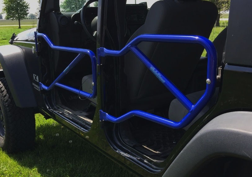 Jeep JK Wrangler Rear Tube Doors Southwest Blue