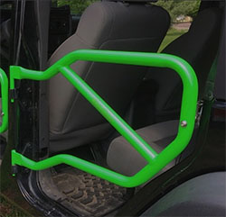Jeep JK Wrangler Rear Tube Doors Neon Green