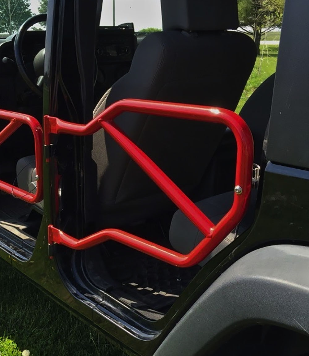 Jeep JK Wrangler Rear Tube Doors Red Baron