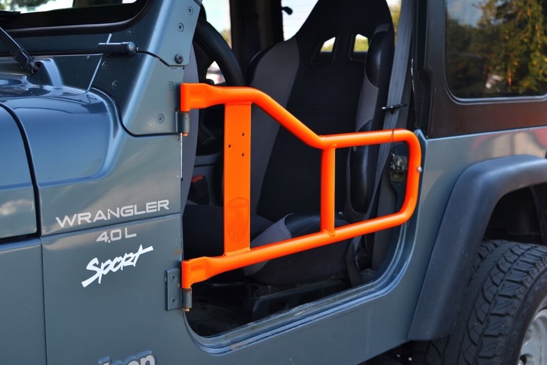 Jeep TJ Wrangler Tube Doors Fluorescent Orange