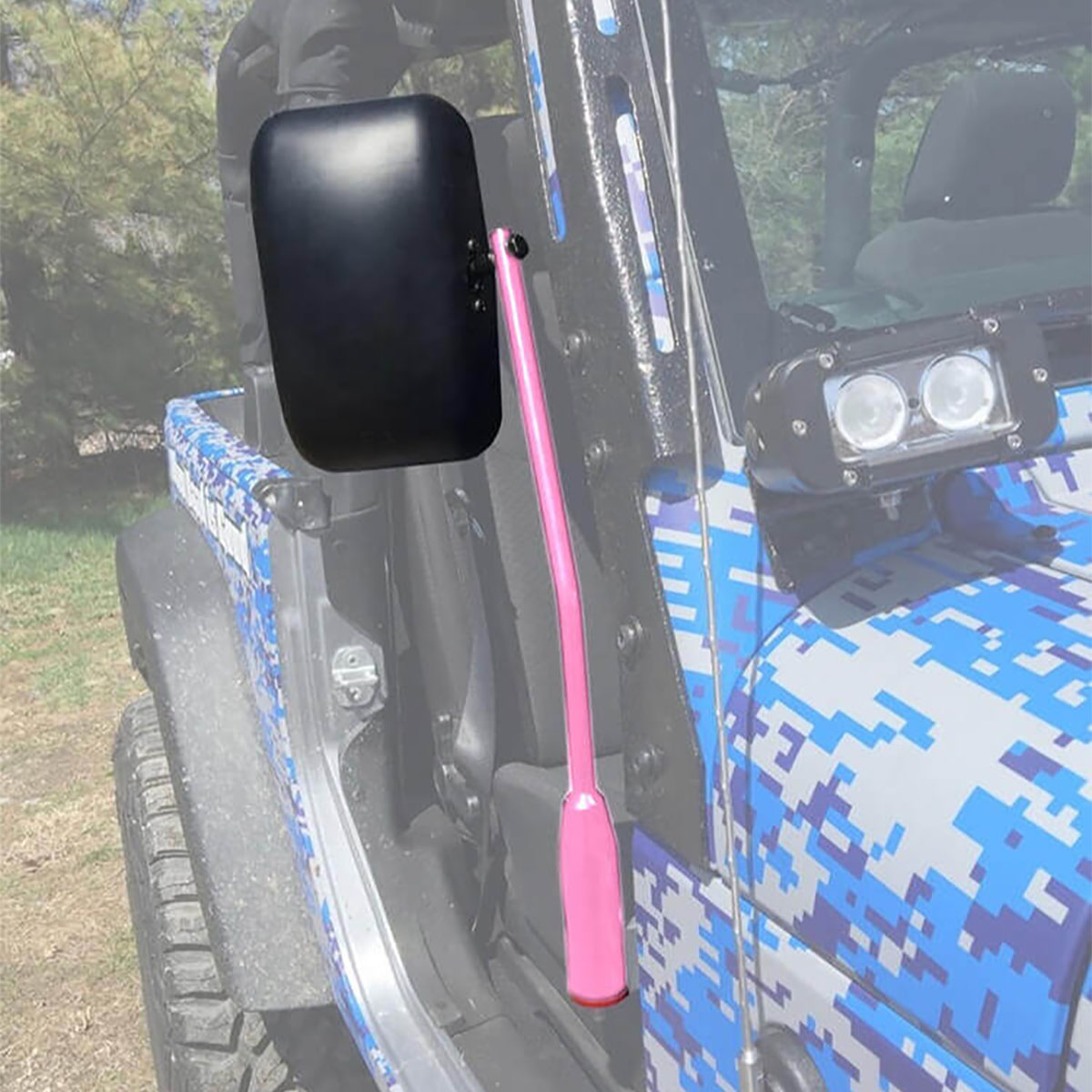 Jeep JK Wrangler Door Mirror Kit Pinky