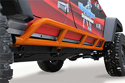 Jeep Wrangler JK Rock Sliders 4 Doors Fluorescent Orange