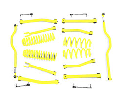 2.5 inch Lift Kit Neon Yellow Jeep JK Wrangler