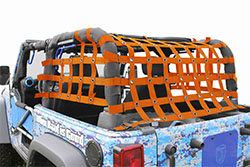 Jeep JK Wrangler Teddy Top Cargo Net 2 Doors Orange