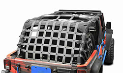 Jeep JK Wrangler Teddy Top Cargo Net 4 Doors Gray