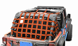 Jeep JK Wrangler Teddy Top Cargo Net 4 Doors Orange