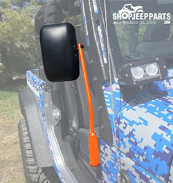 Jeep JL Wrangler Door Mirror Kit Orange