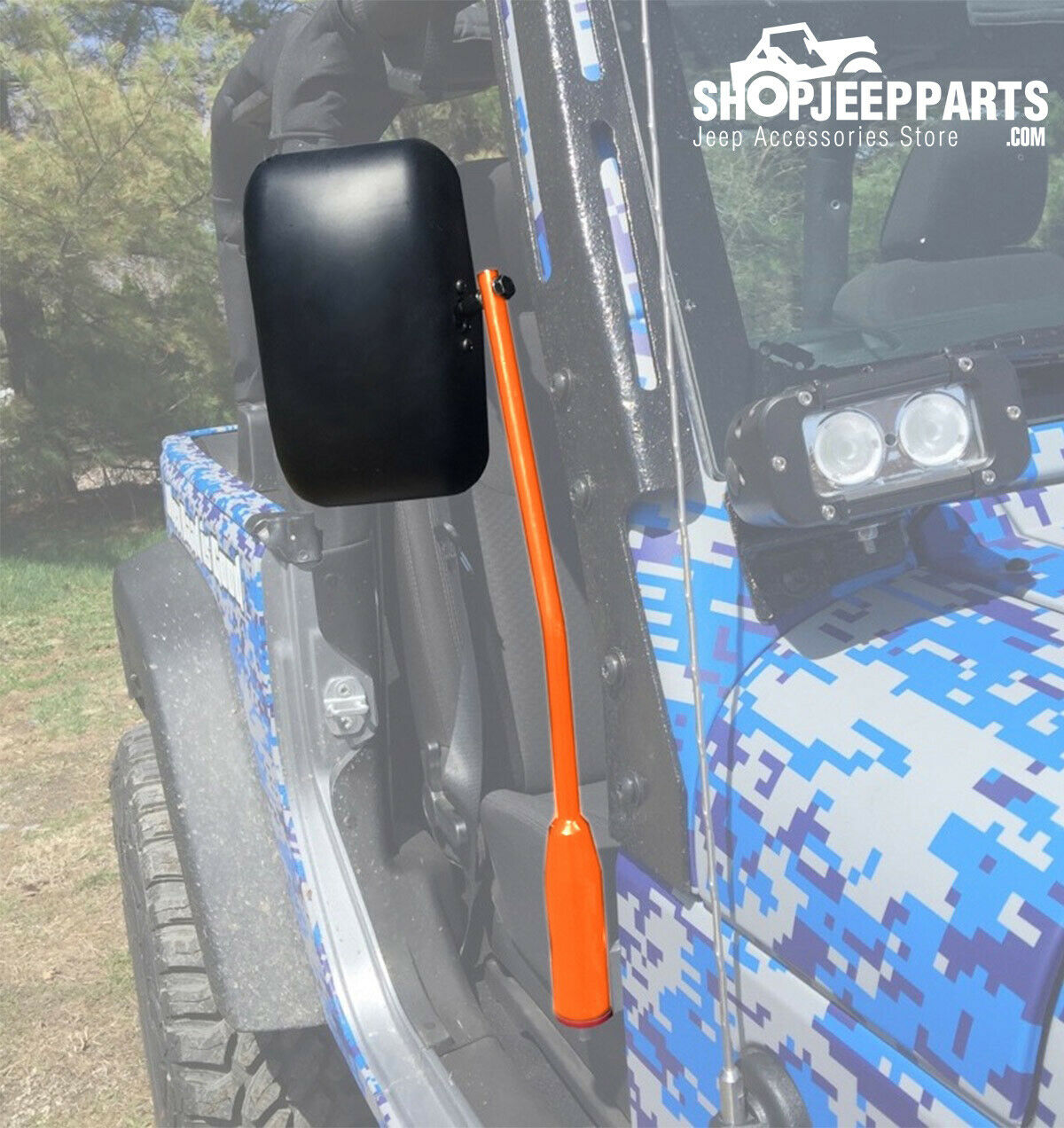 Jeep JL Wrangler Door Mirror Kit Orange