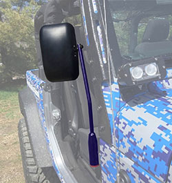 Jeep JL Wrangler Door Mirror Kit Southwest Blue