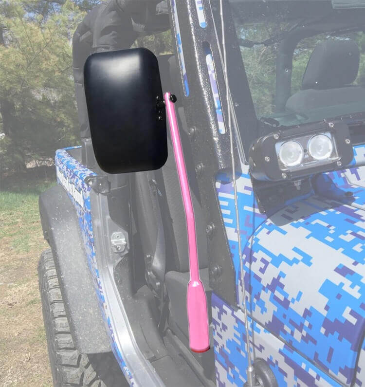 Jeep JL Wrangler Door Mirror Kit Pinky