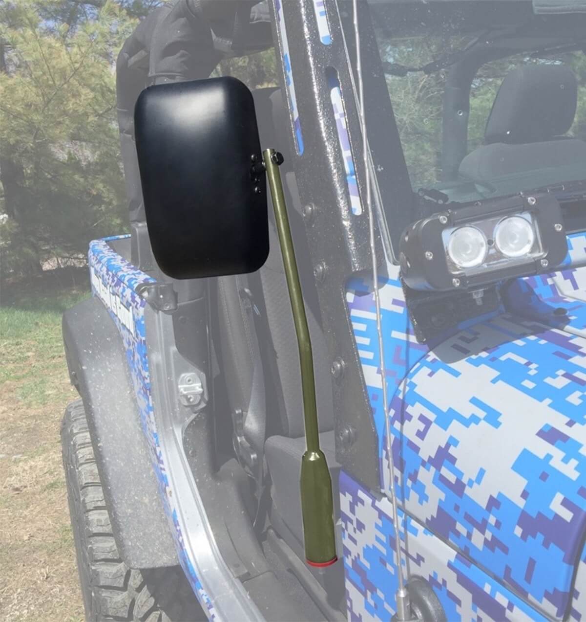 Jeep JL Wrangler Door Mirror Kit Locas Green