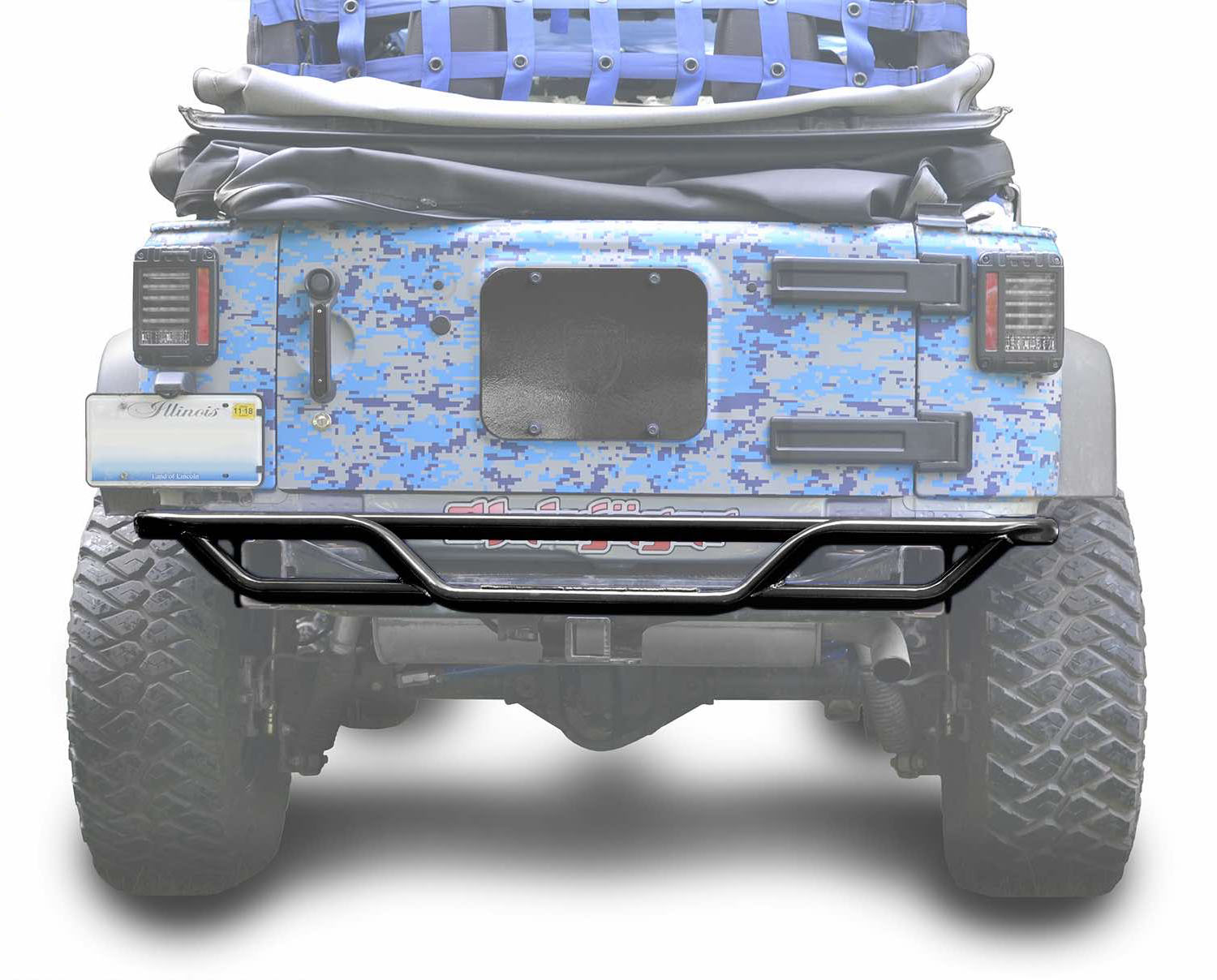 Jeep JK Wrangler Rear Tube Bumper Bare