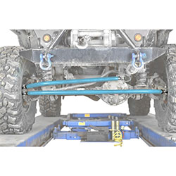 Jeep XJ Cherokee Playboy Blue Crossover Steering Kit