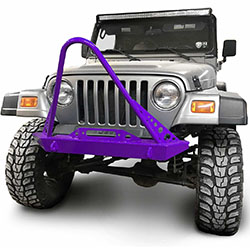 Jeep TJ Wrangler Front Bumper with Stinger Sinbad Purple