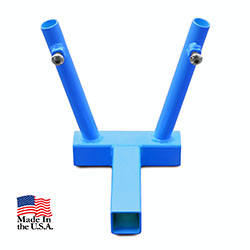 Jeep Receiver Hitch Dual Flag Holder Playboy Blue