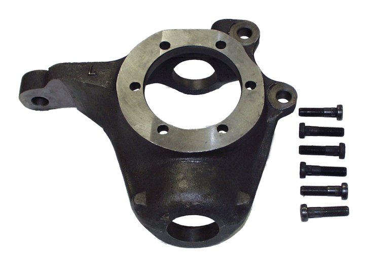 Steering Knuckle, Left, 78-86 Jeeps with 2 Bolt Caliper