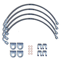 Stainless Steel Brake Line Kit 2007-10 Wranglers with 0-2