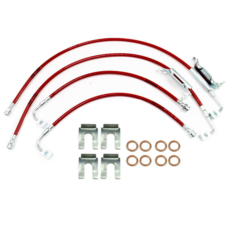 Stainless Steel Brake Line Kit 2011-17 Wranglers with 0-2
