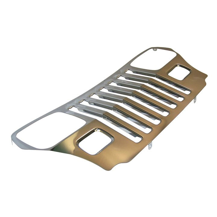 Stainless Steel Grille Overlay 87-95 Wranglers