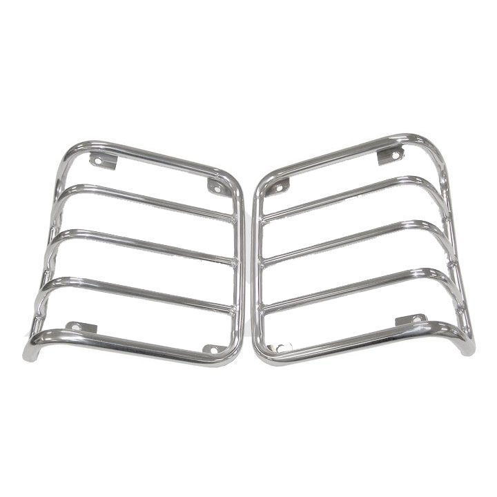 Tail Lamp Guards, Stainless, 07-18 Wranglers JK