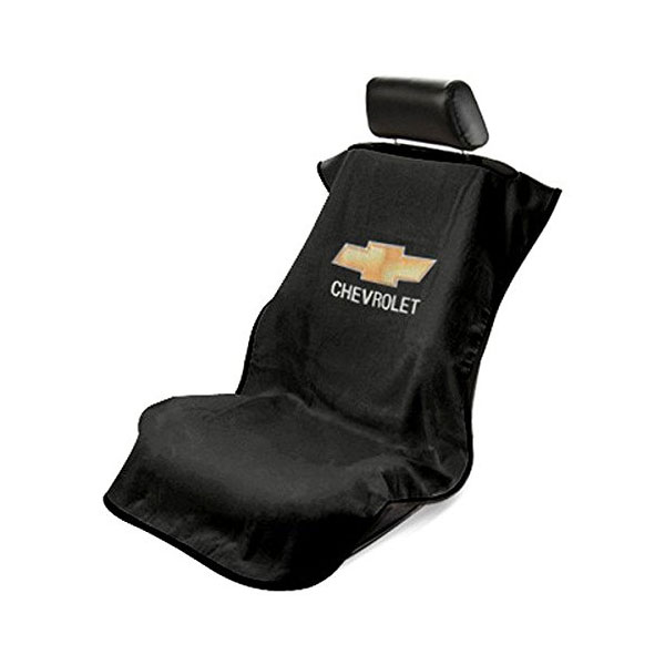 Seat Towel with Chevrolet Logo Black