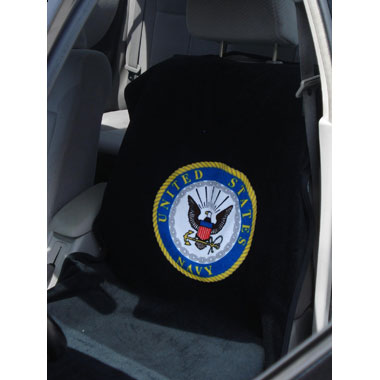 Armed Services Seat Towels with Navy Logo